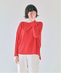 -M-［medium］ボートネックニット Sue / レッド