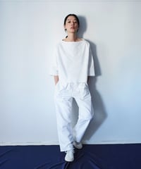 -M-［medium］コットンネルパンツ Nell / ホワイト