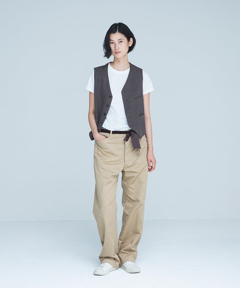 M-［medium］チノクロスパンツ Teddy / ピンキッシュベージュ | days