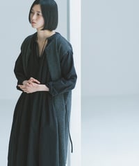 -M-［medium］ウールカシミヤロングジレ Vervain / チャコール