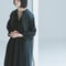 -M-［medium］ウールカシミヤロングジレ Vervain / チャコール