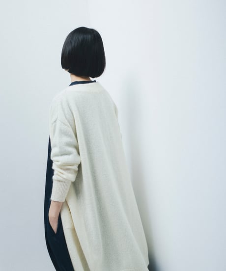 -M-［medium］リヨセルサテンワンピース Selma / ネイビー