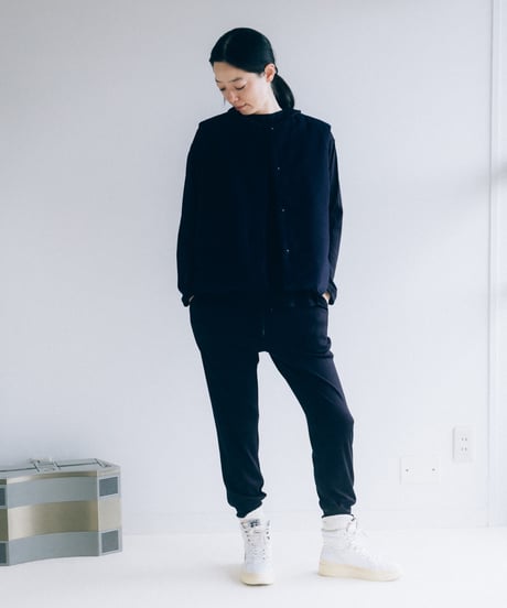 -M-［medium］ロングスリーブフーディ LSH / ネイビー