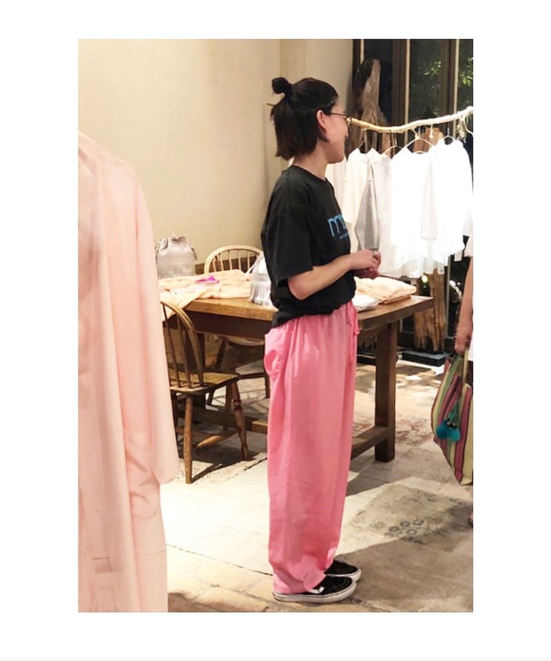 M-［medium］シルクパンツ Lulu / ローズ | days