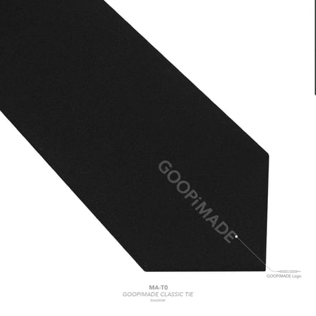 GOOPiMADE |“MA-T0” GOOPiMADE Classic Tie(2 color)