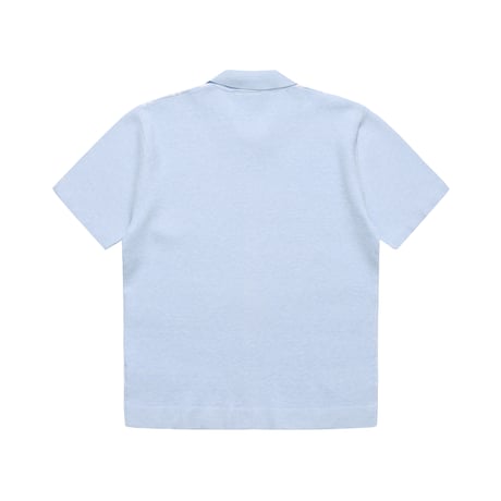 HELAS | ALDO KNIT FULL ZIP POLO "BLUE"