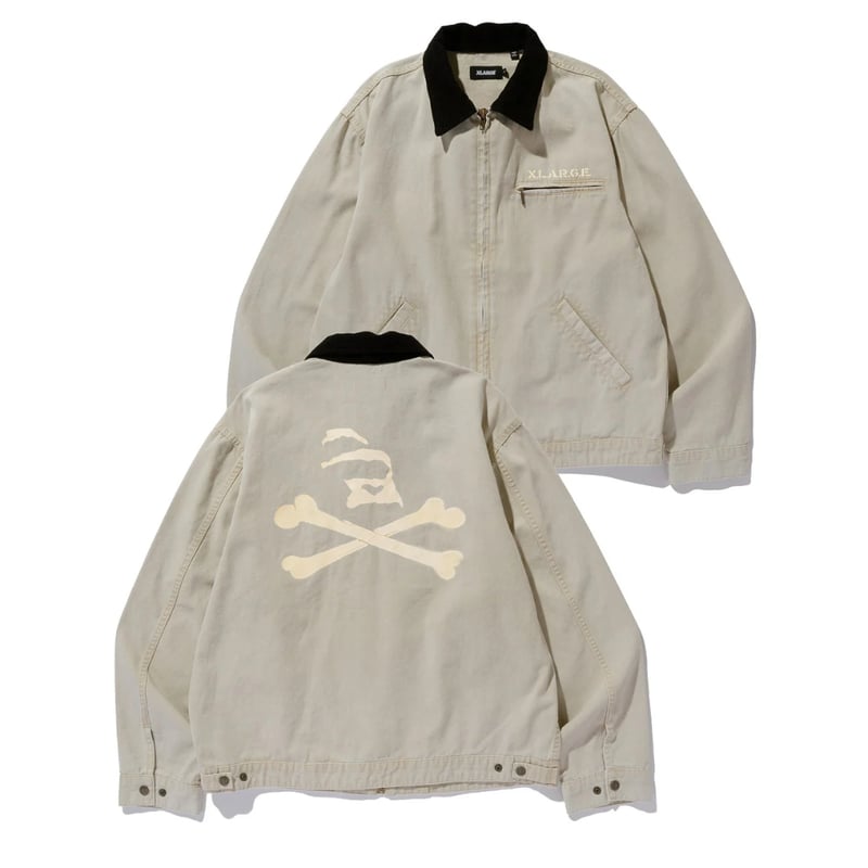 XLARGE ベージュジャケット XLARGE | SKULL WORK JACKET(BEIGE) | T.F.L onlin