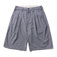 Butter Goods| Pleated Shorts(Navy Plaid)