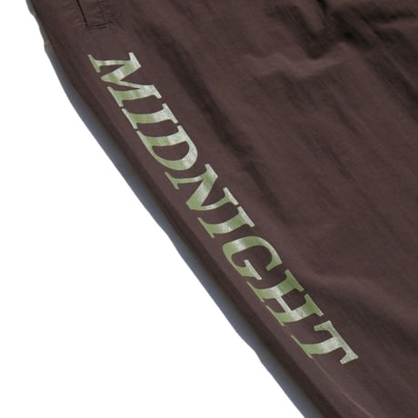 MIDNIGHT PAINTING SERVICE| MPS Logo Nylon Pants (Brown)