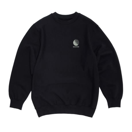HELLRAZOR / LOGO EMB CREWNECK (BLACK)