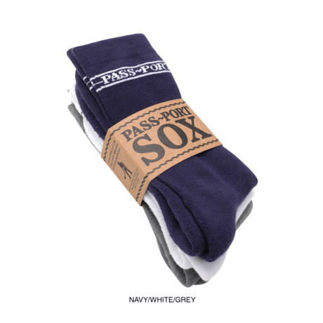 PASS~PORT | HI-SOX 3-Pack "2color"