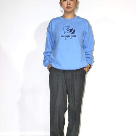 BE-SHARE |Stripe Holiday slacks(Grey)