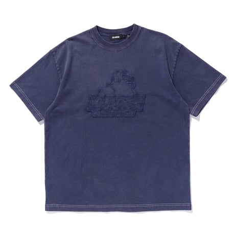 XLARGE | CHEMICAL WASH SLANTED OG S/S TEE(NAVY)