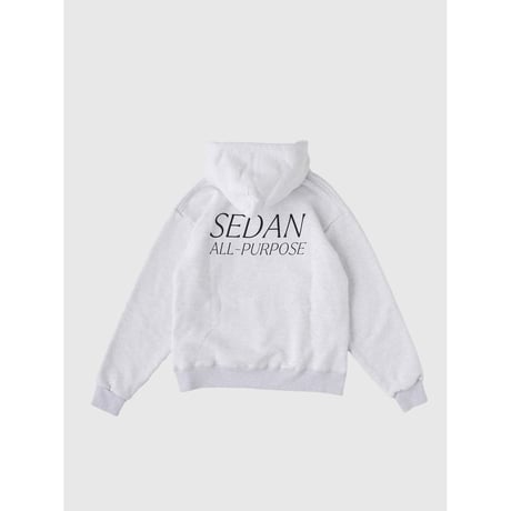 SEDAN ALL-PURPOSE|OG Logo Elastic Cord Hoodie(Ash Grey)