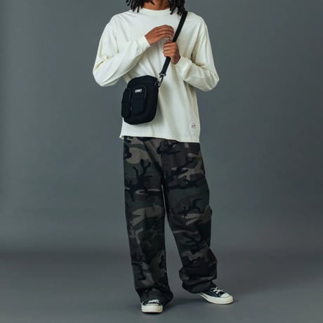 XLARGE | CANVAS TACTICAL SHOULDER BAG(BLACK)