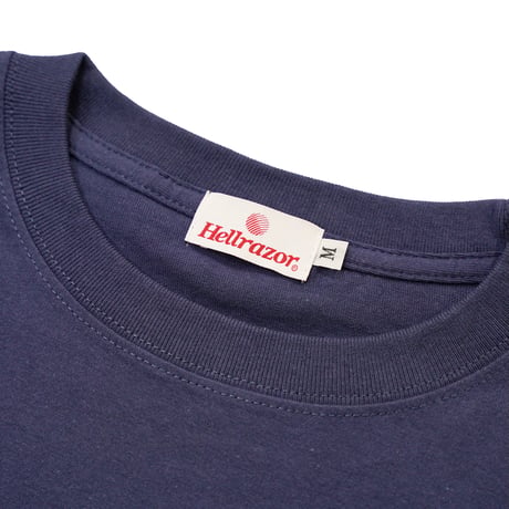HELLRAZOR / LEAF PAISLEY LOGO SHIRT (NAVY)