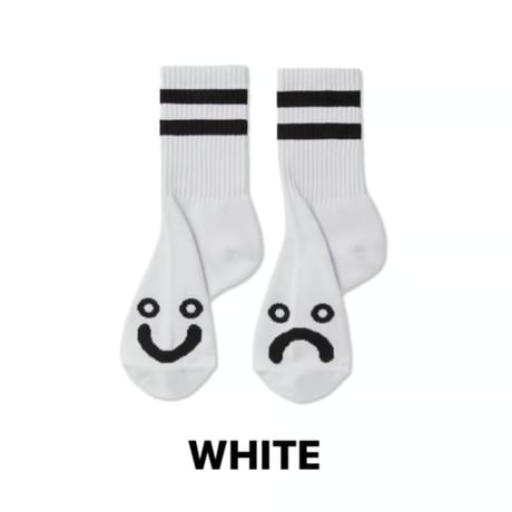 POLAR SKATE CO. / RIB SOCKS - HAPPY SAD (2COLOR)
