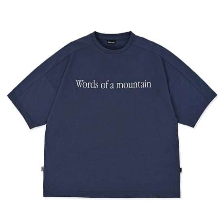 Marmot | CITY COUNTRY CITY × Marmot MMWCCC Everywhere T-shirt_Words of a mountain (Blue)