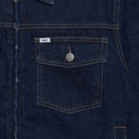 OBEY | OBEY BASE TRUCKER JACKET(RINSE INDIGO)