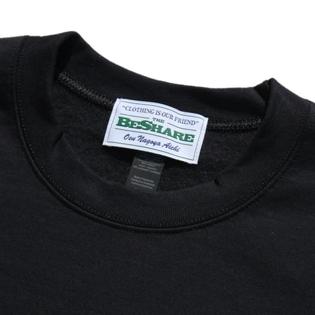 BE-SHARE| For a city boy Crew Sweat(Black)