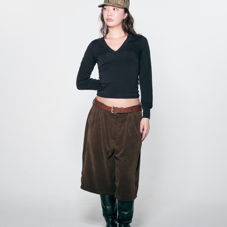 diidii | Natural Dye Corduroy Shorts(Brown)