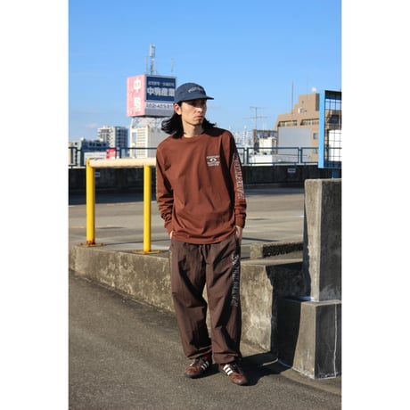 MIDNIGHT PAINTING SERVICE| MPS Logo L/S Tee (Brown)