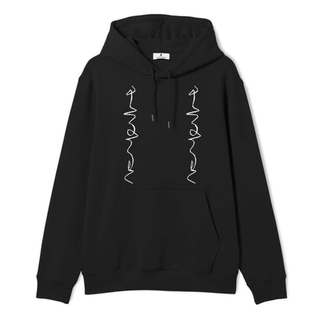 POETIC COLLECTIVE|Crayon chain hoodie(Black)