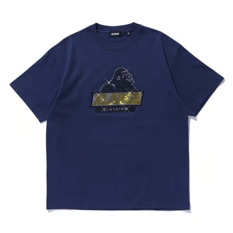 XLARGE | RHINE STONE SLANTED OG S/S TEE(NAVY)