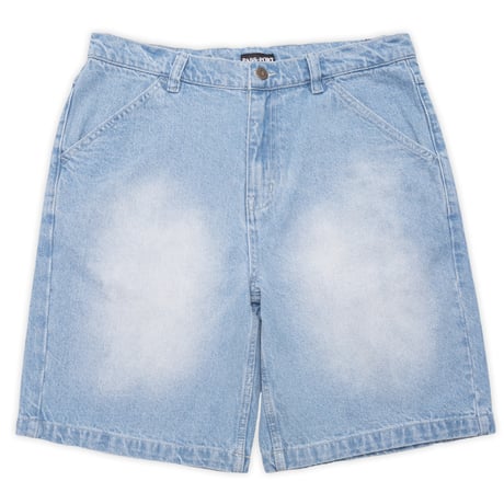 PASS~PORT | WORKERS CLUB JEAN SHORT "FADED WASH LIGHT INDIGO"