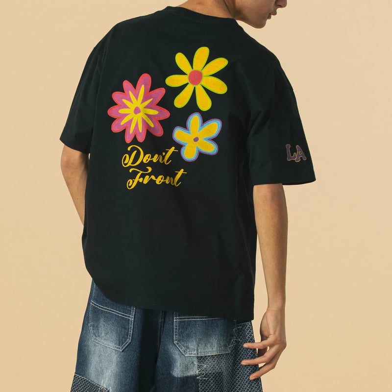 XLARGE | FLOWER S/S TEE (BLACK) | T.F.L online. XLARGE | FLOWER S/S TEE (BLACK) | T.F.L online.