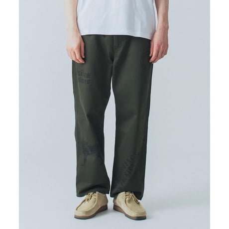 SILAS / PAINTED TROUSERS (OLIVE)