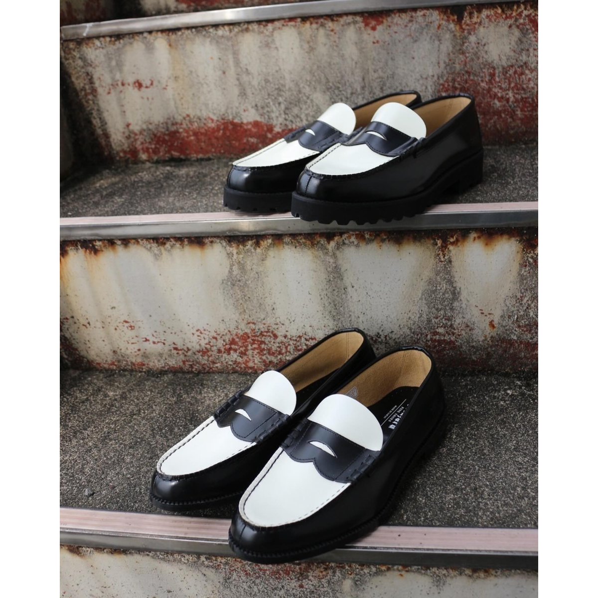 The Kenford Fineshoes |COMBI LOAFERS(BLACK WHIT