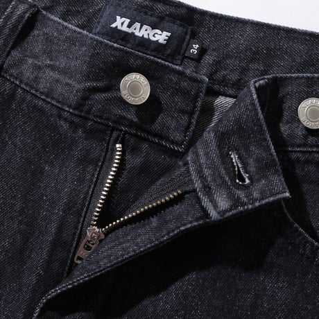 XLARGE | WASHED BAGGY DENIM PANTS(BLACK)