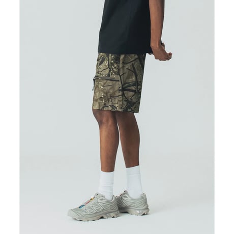 SILAS / CAMOUFLAGE PATTERN SHORTS (BEIGE)