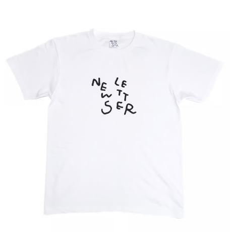 NEWS LETTER| Letter Logo Tee (White)