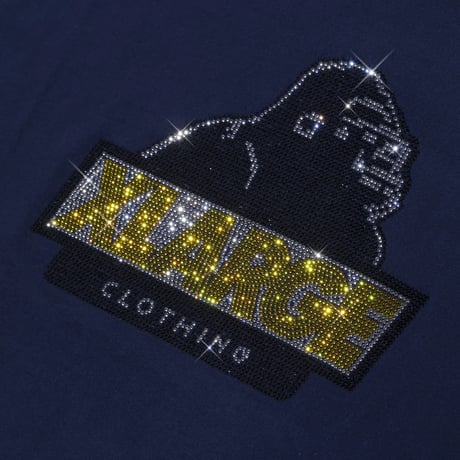 XLARGE | RHINE STONE SLANTED OG S/S TEE(NAVY)