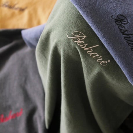 BE-SHARE |Prime Logo Pigment S/S Tee (Blue)