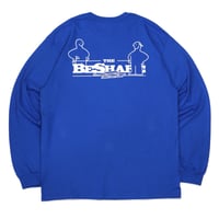 BE-SHARE|Furniture manual LOGO L/S TEE(BLUE)