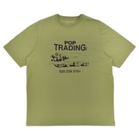 POP TRADING COMPANY / TRADING T-SHIRT (LODEN GREEN)