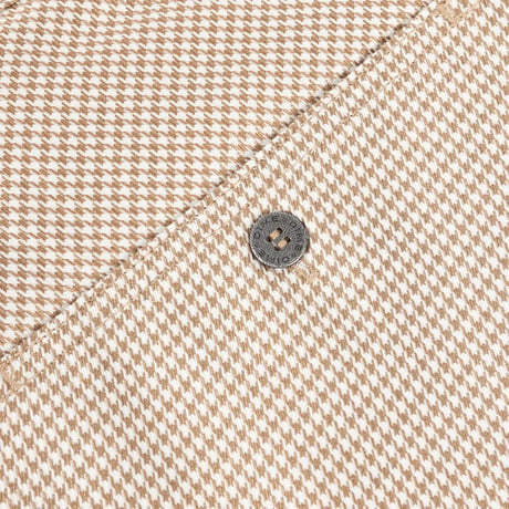 Dime / Baggy Houndstooth Shorts (Beige)