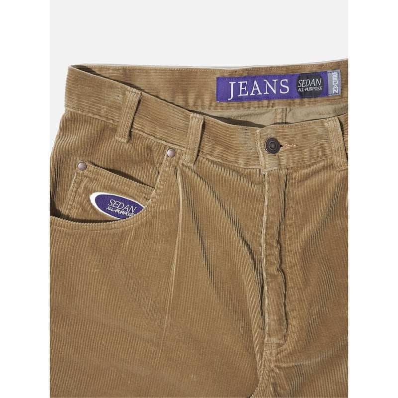SEDAN ALL-PURPOSE|Oval Logo Corduroy Pant(Camel