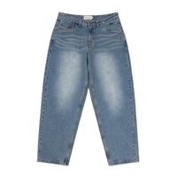 Dime / Baggy Denim Pants (Sandblasted Indigo)
