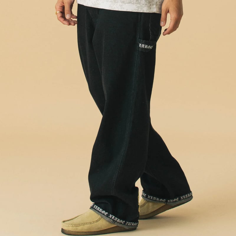 XLARGE | OLD ENGLISH DENIM PAINTER PANTS(BLACK) XLARGE | OLD ENGLISH DENIM PAINTER PANTS(BLACK)