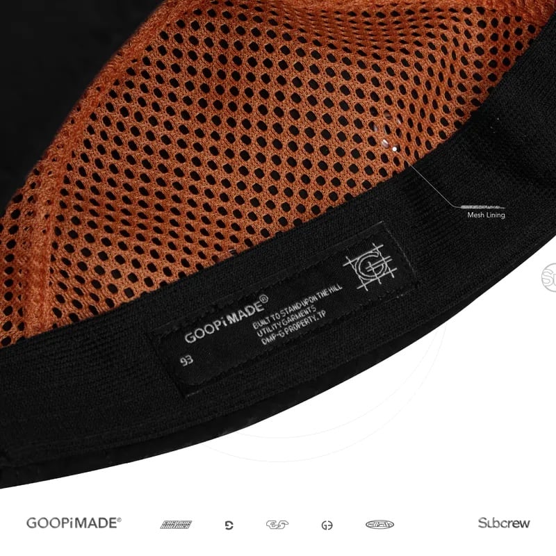 GOOPiMADE |“RGW-01C” 4Panel Logo Utility Mesh C GOOPiMADE |“RGW-01C” 4Panel Logo Utility Mesh C