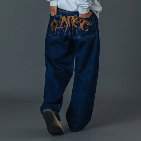 XLARGE | RAGE LOGO DENIM PANTS(INDIGO)