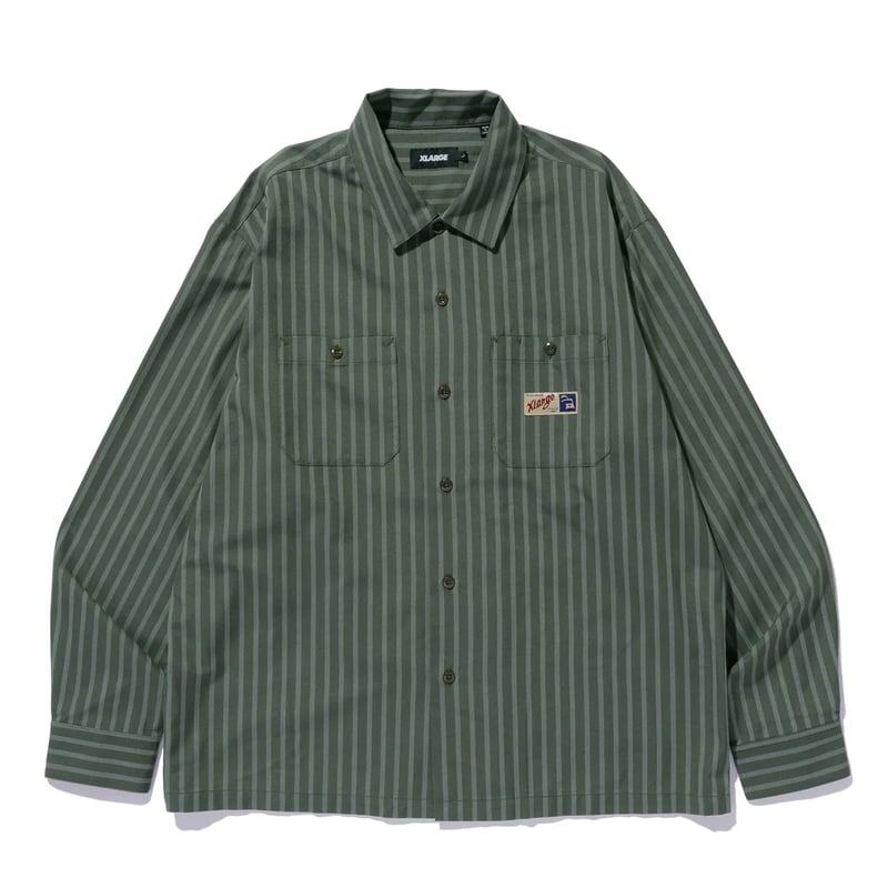 XLARGE ストライプ ラガーシャツ Mサイズ 楽天市場】ラガーシャツ（ブランドエクストララージ）（トップス