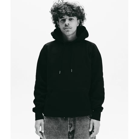 POP TRADING COMPANY / LOGO HOODED SWEAT (BLACK)
