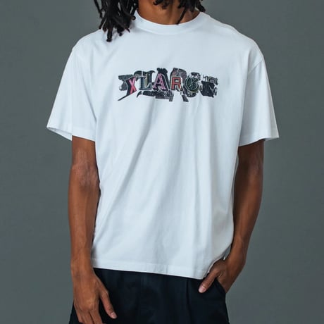 XLARGE | LETTERING S/S TEE(WHITE)