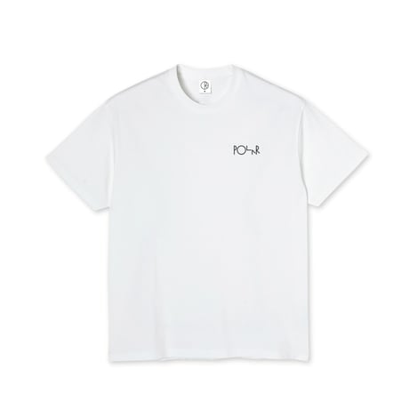 POLAR SKATE CO. / FILL LOGO TEE - BMX DREAMS (WHITE)