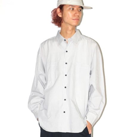 BE-SHARE |Graph Check L/S Shirt(White)